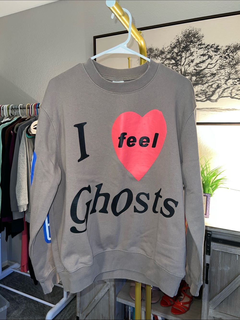 Kanye West I Feel Ghosts Graphic Sweatshirt Size S